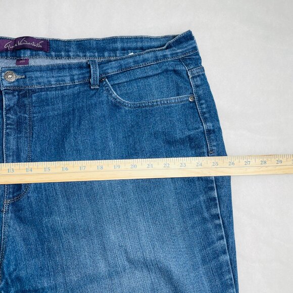 Gloria Vanderbilt Womens Blue Five Pocket Timeless Denim Capri Jeans Size 24W - Picture 3 of 10